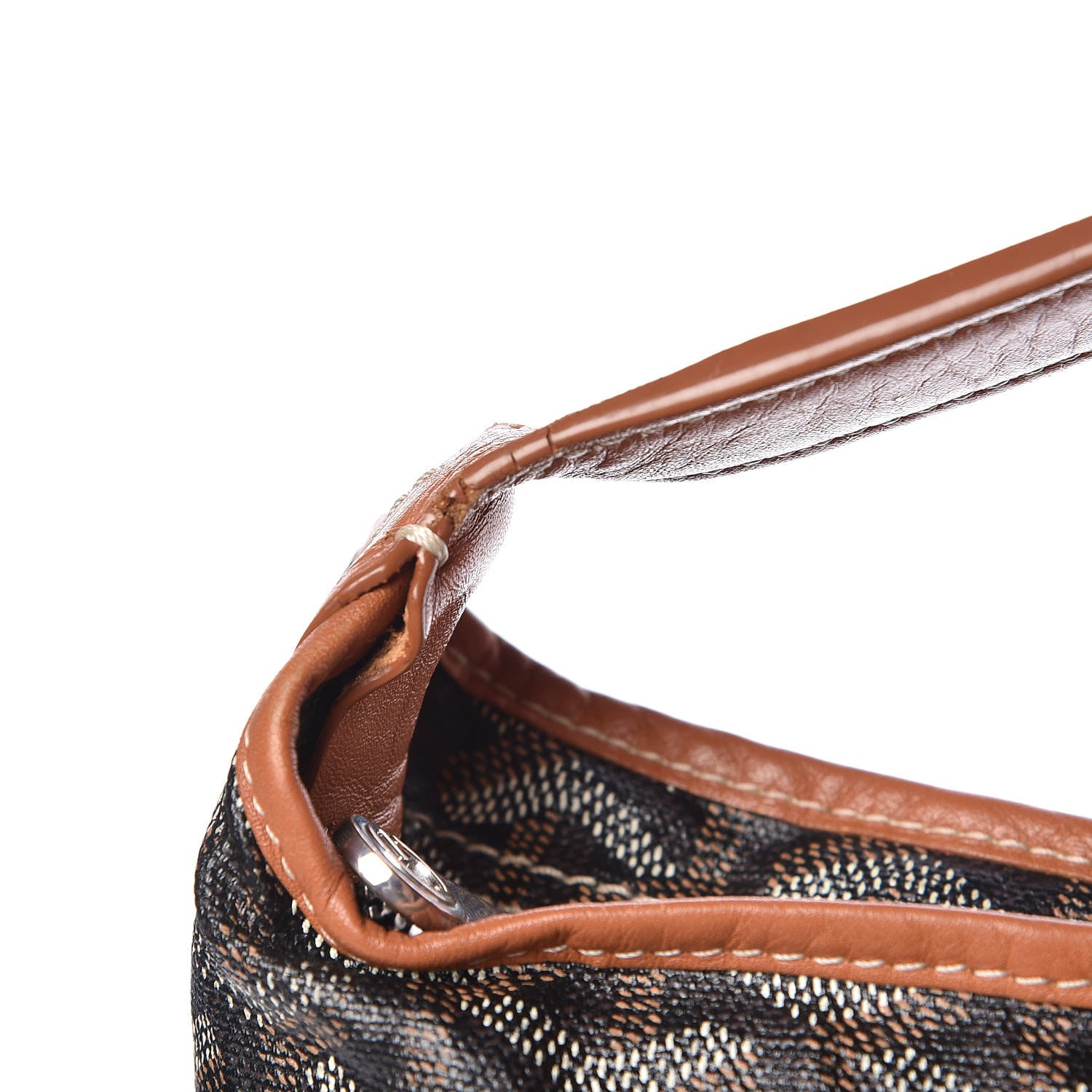 Goyard Goyardine Fidji Zip Hobo Black Gold 17 of 18