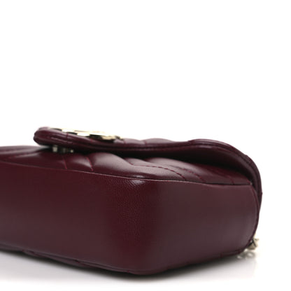 Gucci Lambskin Matelasse Mini GG Marmont Shoulder Bag Rosso Ancora 10 of 10