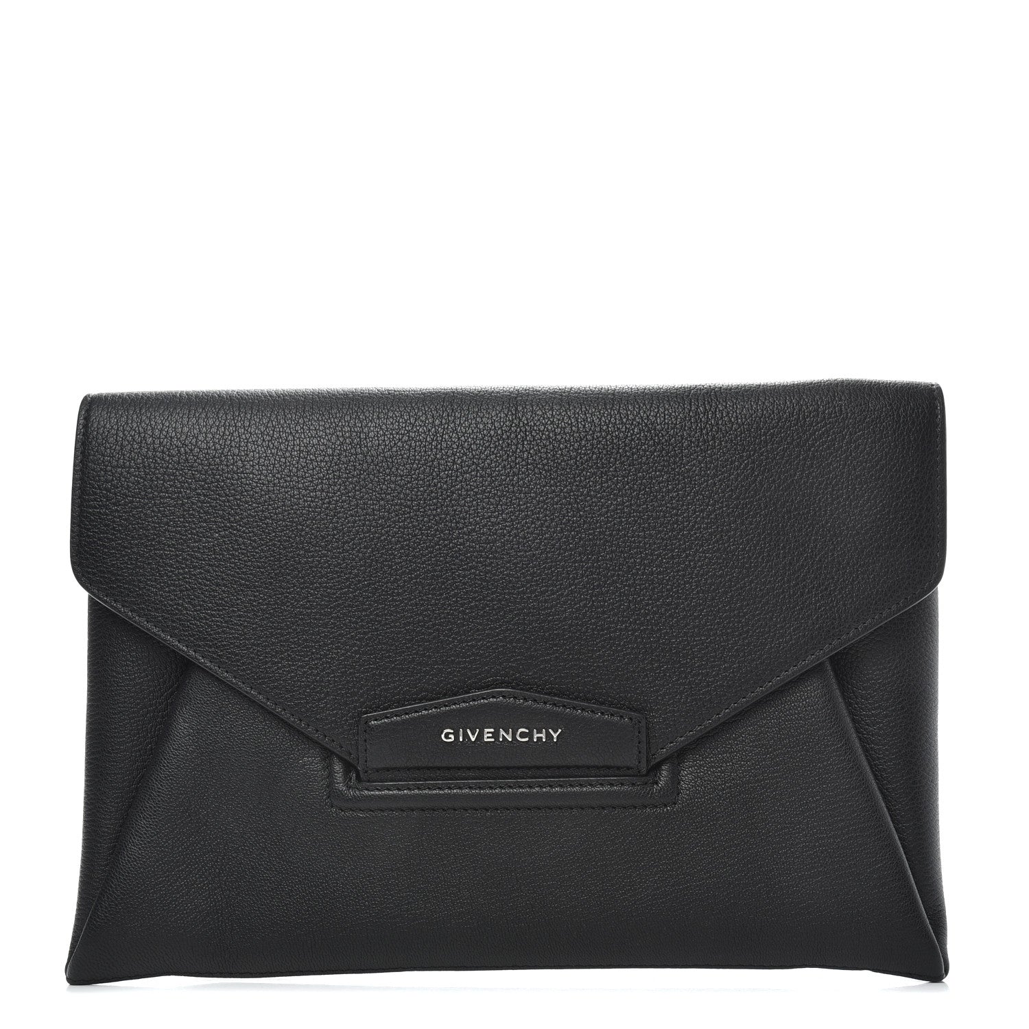 Givenchy Sugar Goatskin Medium Antigona Envelope Clutch Black 1 of 6