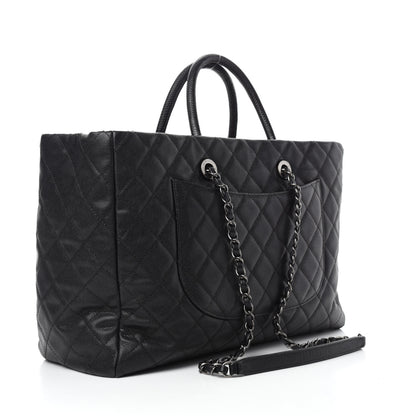 Chanel Caviar Quilted Large Coco Handle Shopping Tote Black 3 of 11