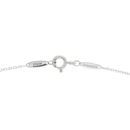 Tiffany Sterling Silver Diamond .03ct Elsa Peretti Diamonds by the Yard Pendant Necklace 4 of 4