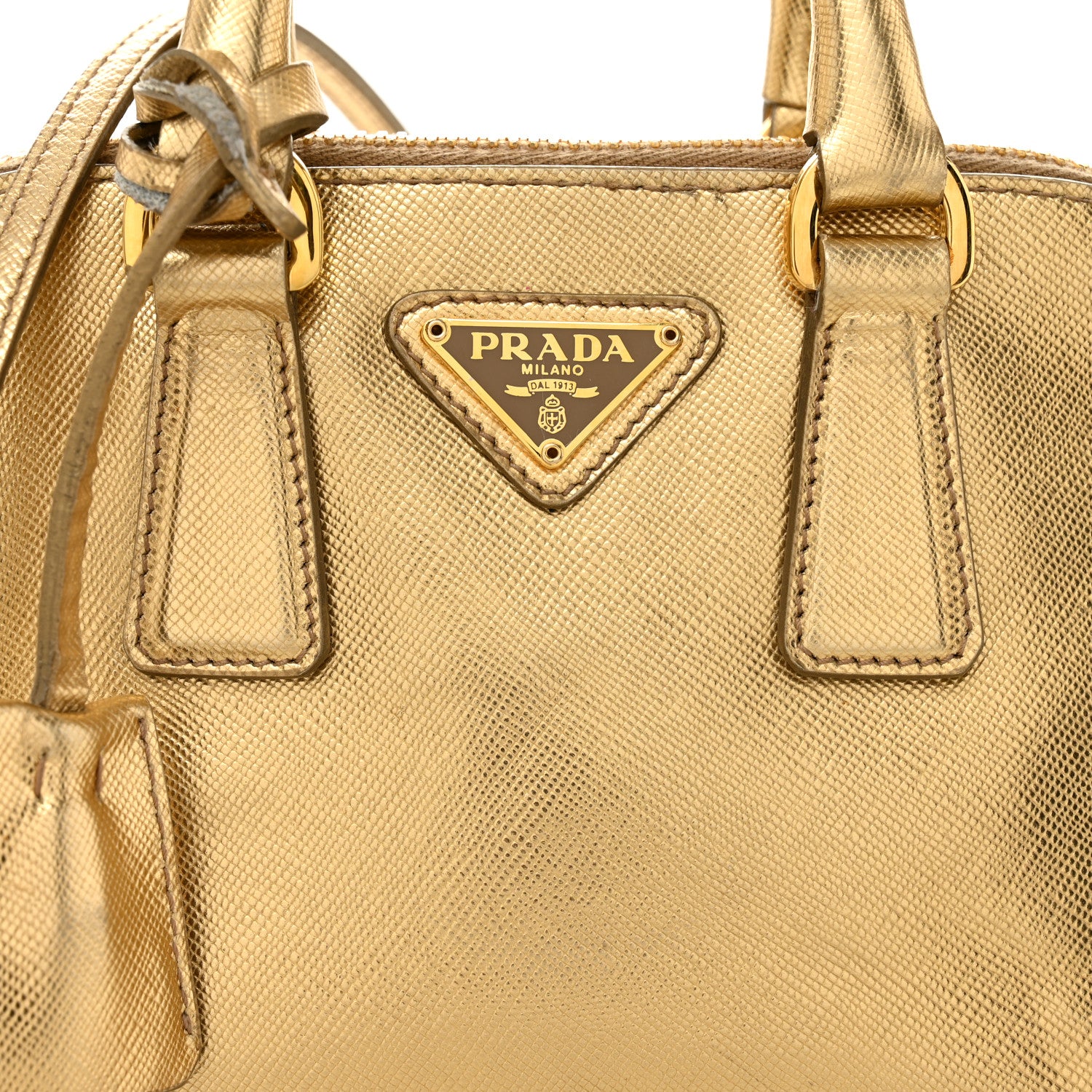 Prada Saffiano Lux Mini Promenade Tote Platino 8 of 10