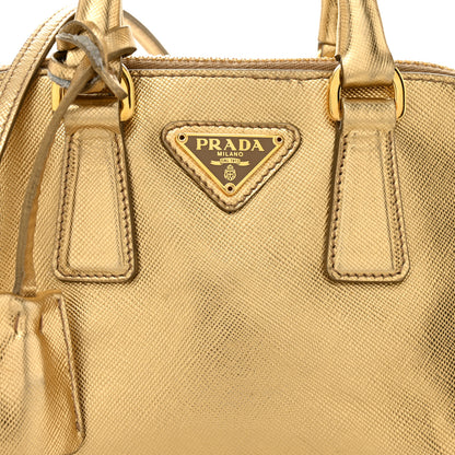 Prada Saffiano Lux Mini Promenade Tote Platino 8 of 10