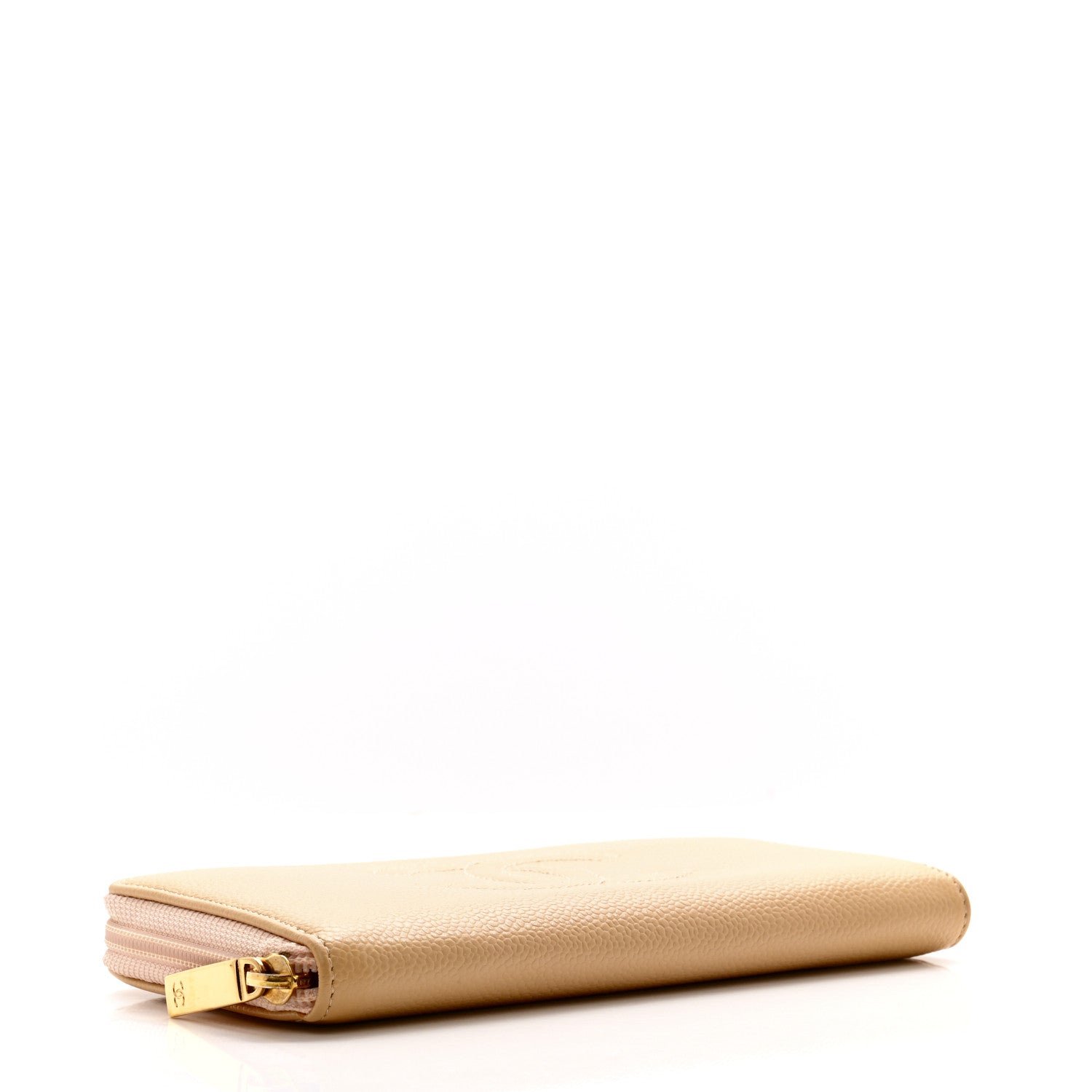 Chanel Caviar Large Timeless CC Zip Around Wallet Beige 4 of 14