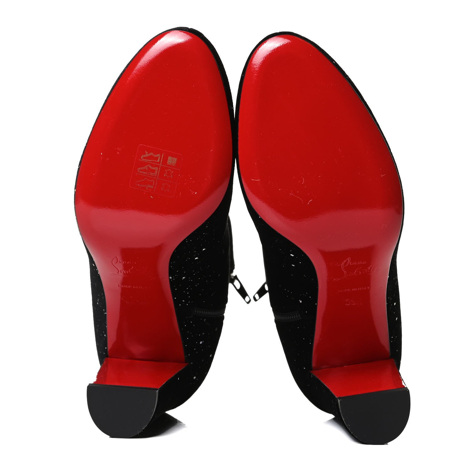 Christian Louboutin Velvet Galactica Moulamax 85 Booties 38.5 Black 7 of 11