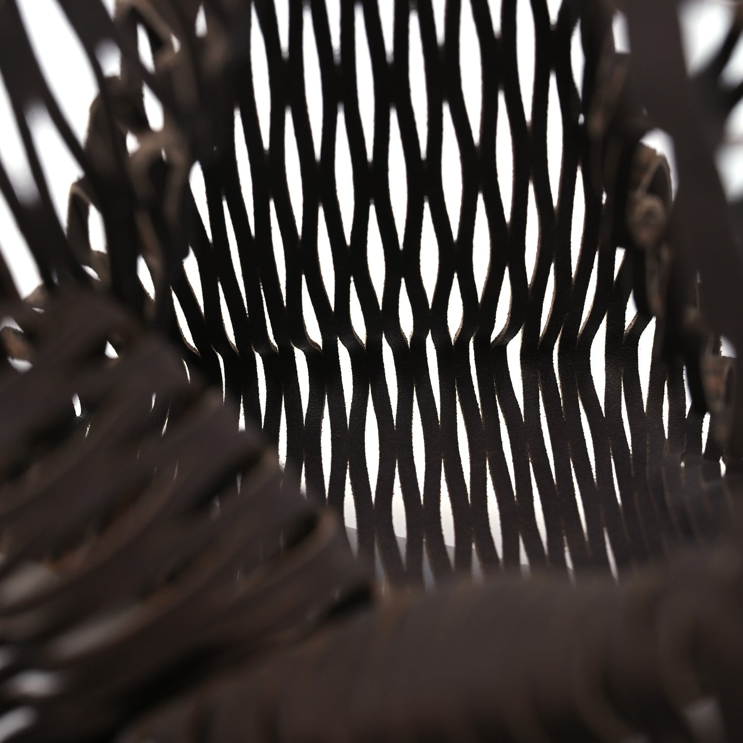 Suede Plexiglass FF Mesh Fendi Sunny Tote Bag Sigaro Moro