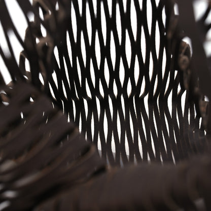 Fendi Suede Plexiglass FF Mesh Fendi Sunny Tote Bag Sigaro Moro 5 of 11