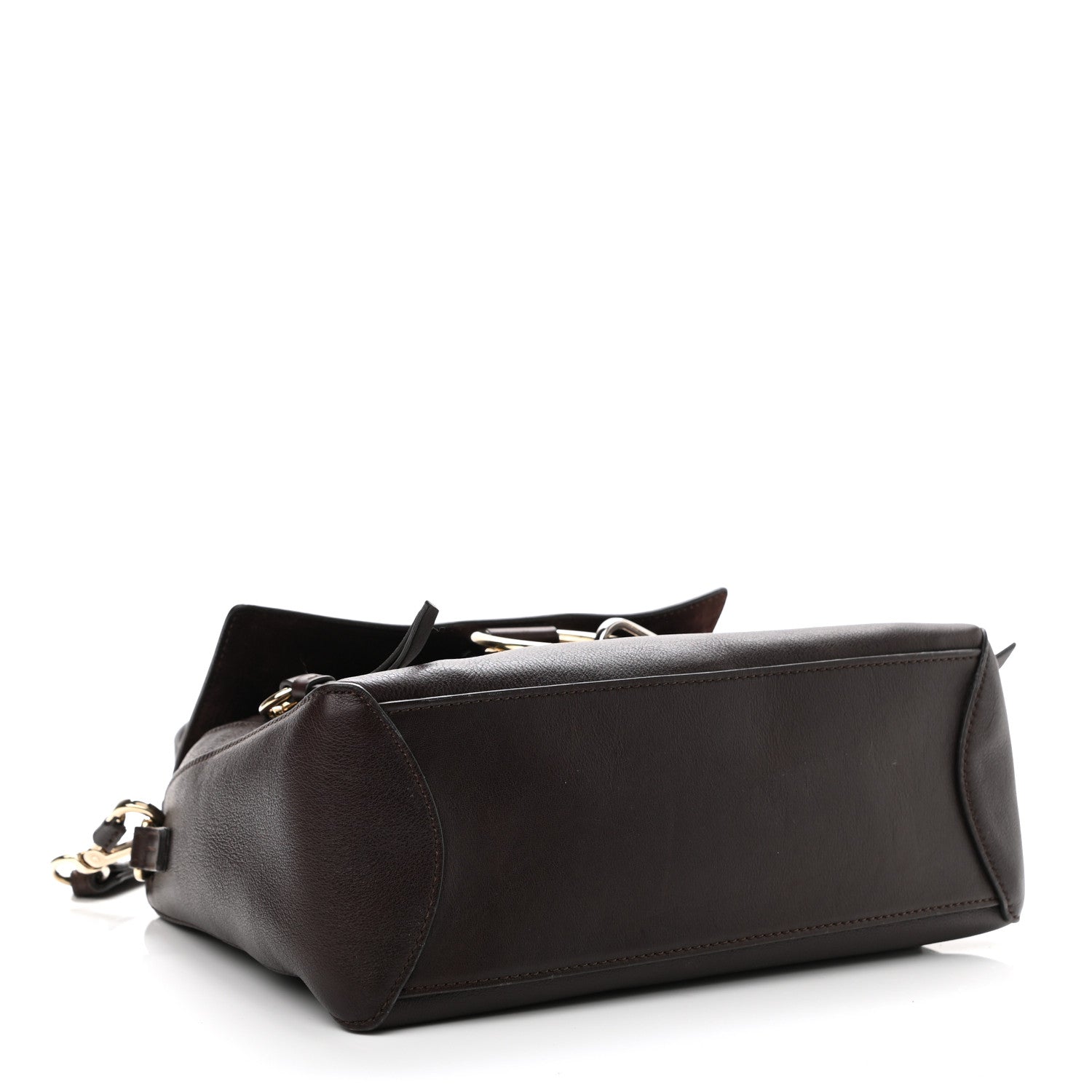 Chloe Calfskin Small Faye Day Shoulder Bag Carbon Brown 3 of 12