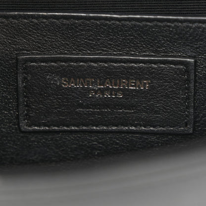 Saint Laurent Grain De Poudre Small Monogram Monochrome Kate Satchel Black 6 of 11