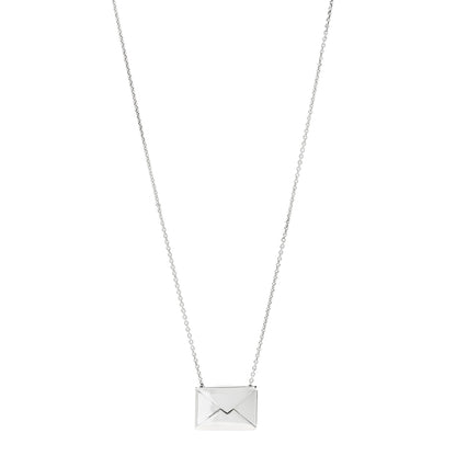 Tiffany Sterling Silver Sweet Nothings Envelope Necklace 1 of 9