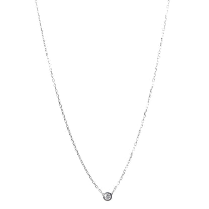 Cartier 18K White Gold Diamond SM D'Amour Pendant Necklace 1 of 7