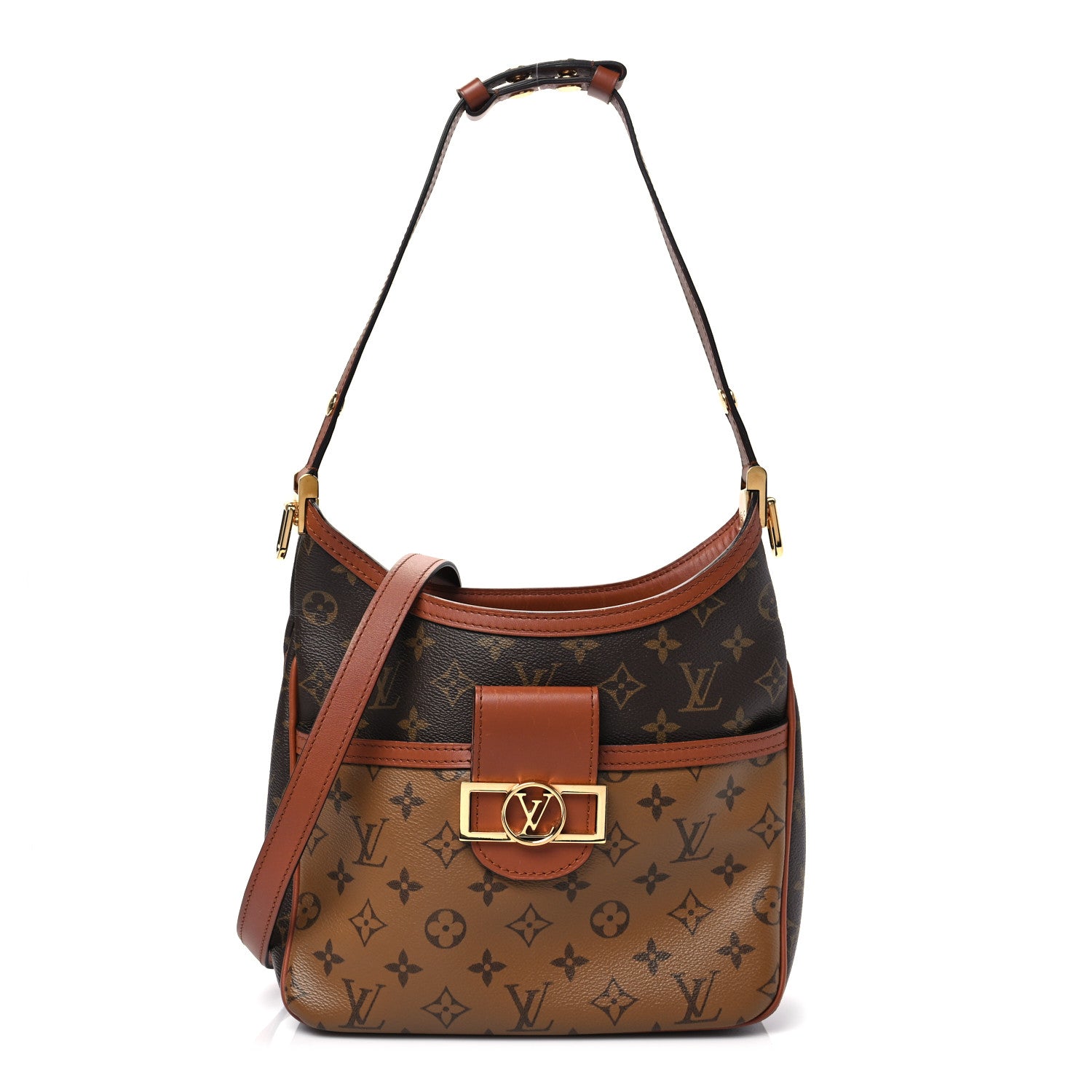 Louis Vuitton Reverse Monogram Dauphine Hobo PM 1 of 8