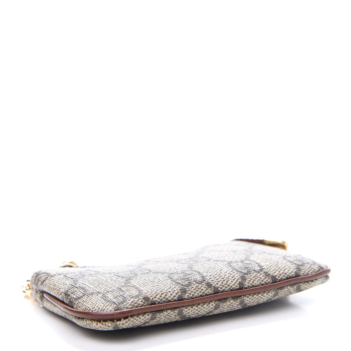 GG Supreme Monogram Key Case Brown