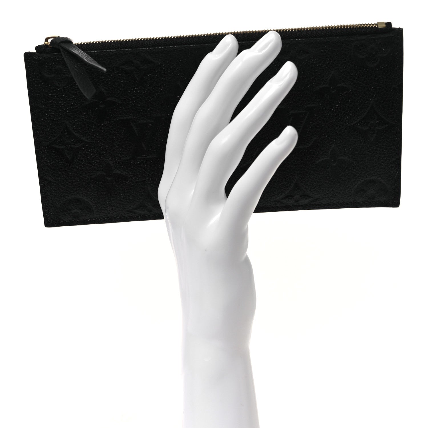 Louis Vuitton Empreinte Felicie Chain Wallet Zippered Insert Black 2 of 7