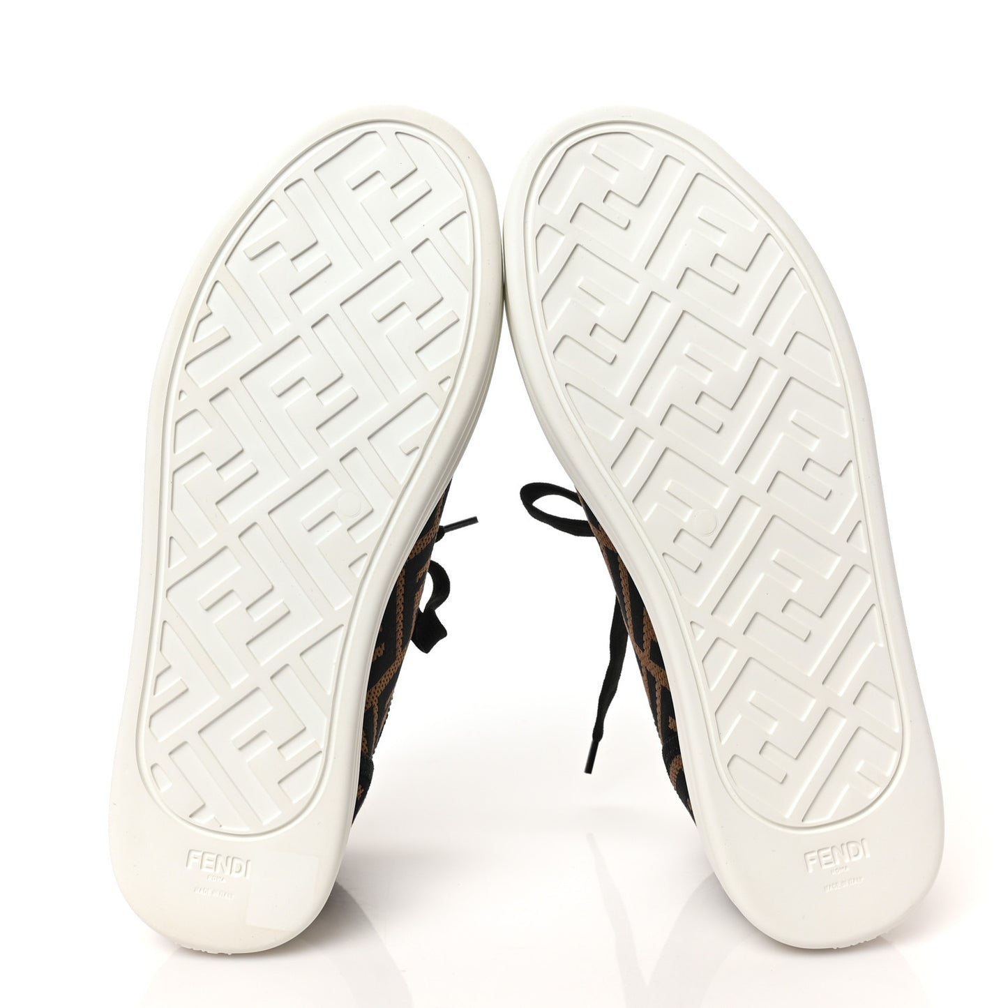Fabric FF Micro-Perforated Rise Low Top Sneakers 37.5 Tobacco Black