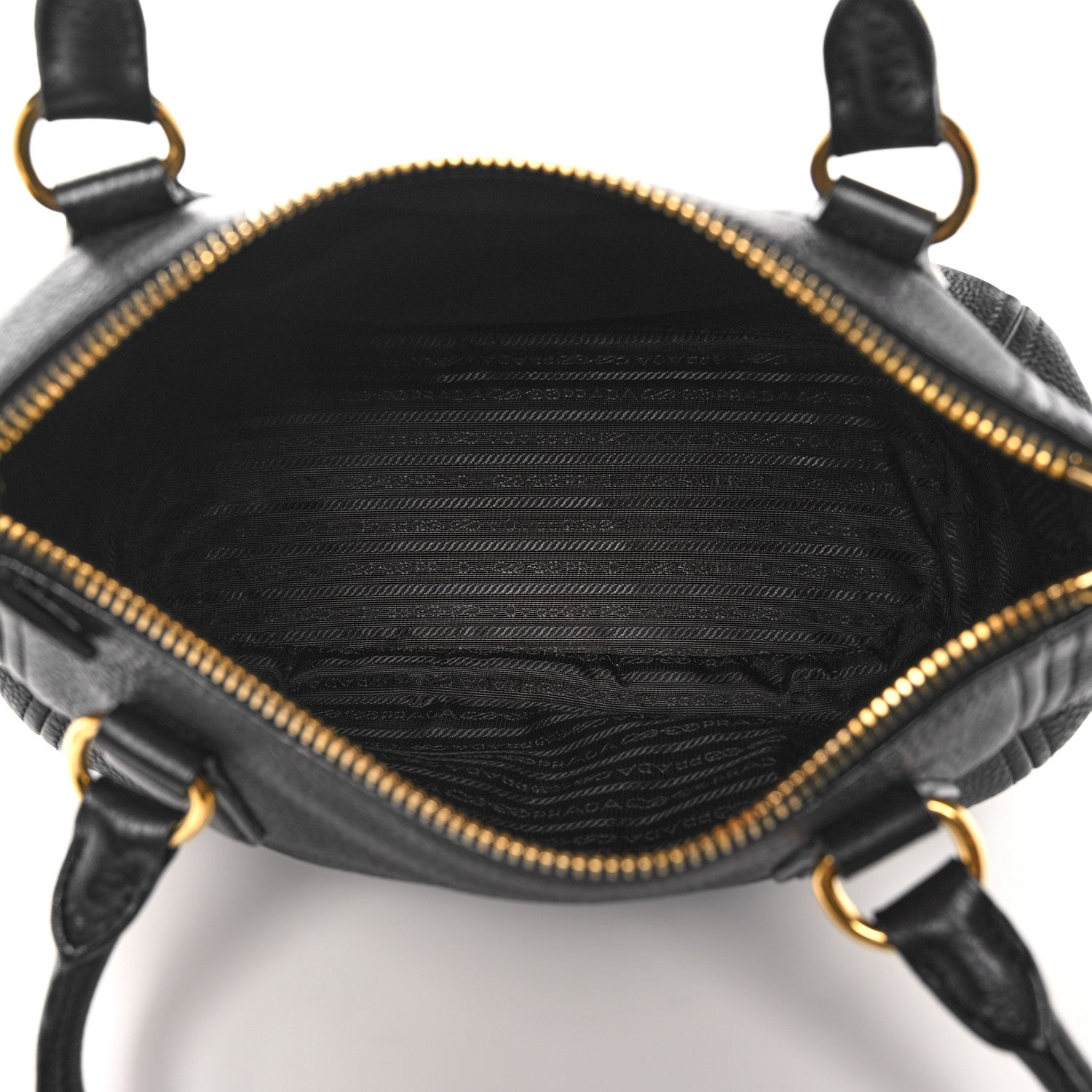 Prada Vitello Daino Shopping Tote Black 6 of 9