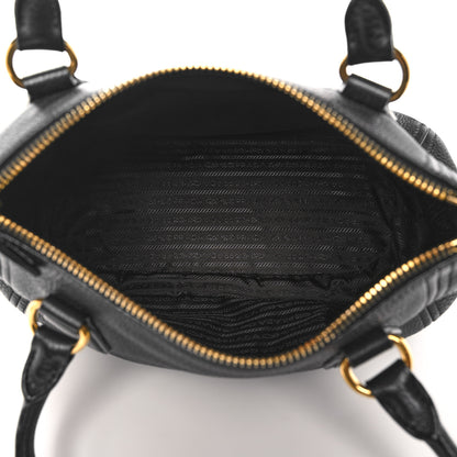 Prada Vitello Daino Shopping Tote Black 6 of 9