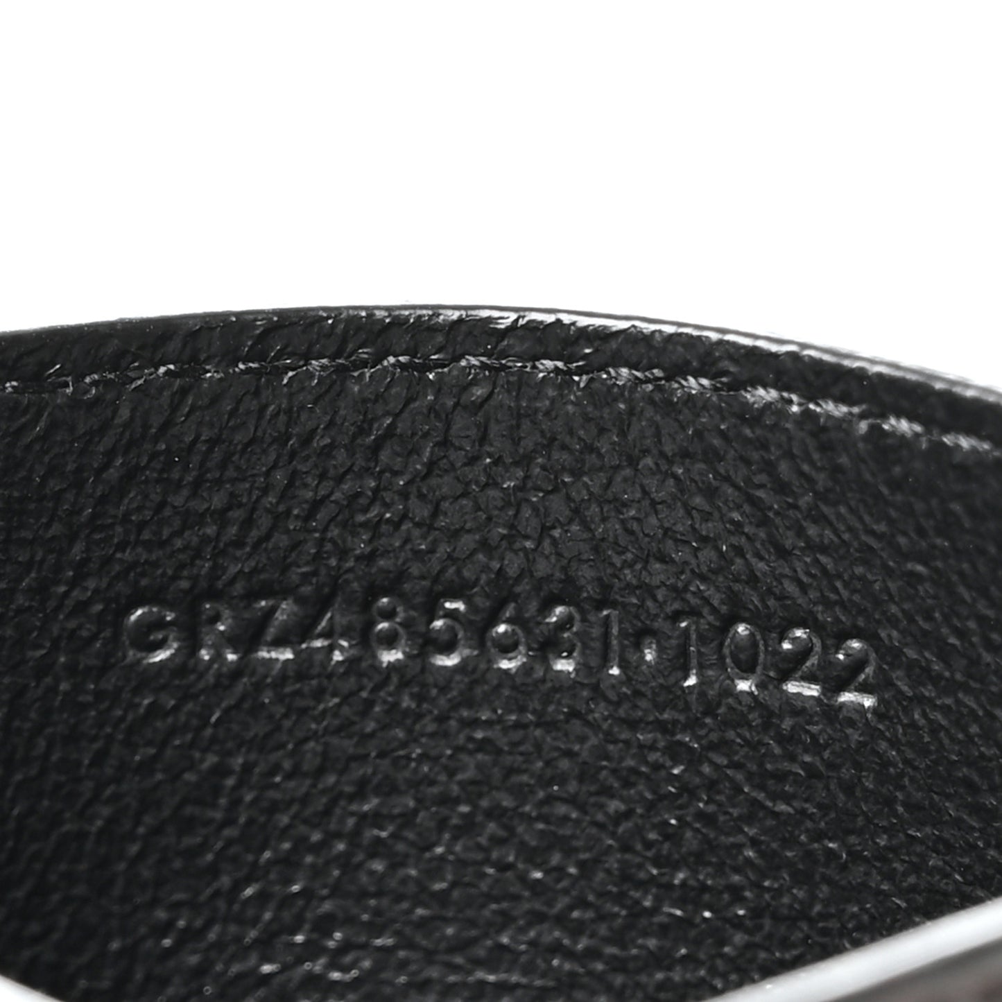Calfskin Monogram Credit Card Case Black