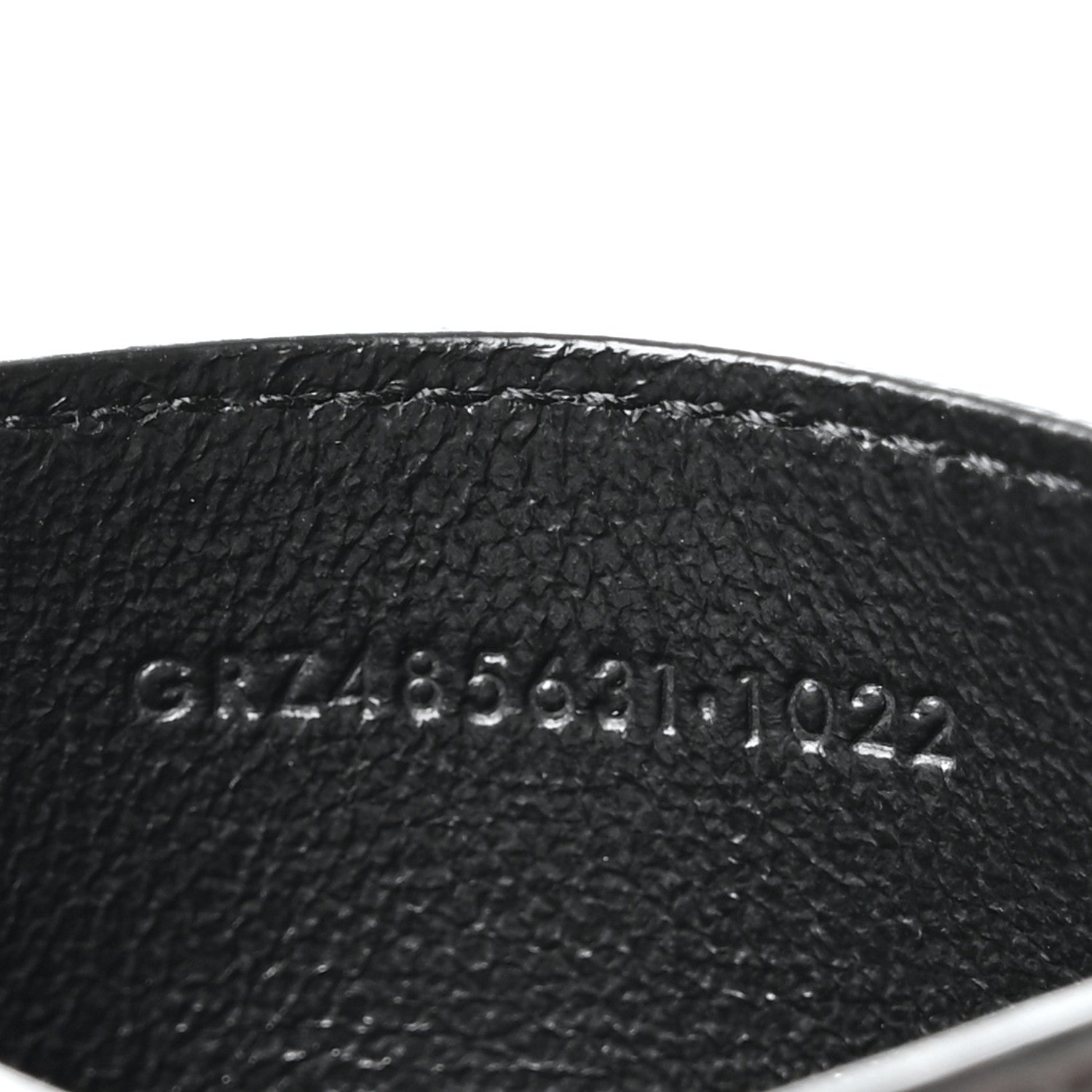Saint Laurent Calfskin Monogram Credit Card Case Black 7 of 8