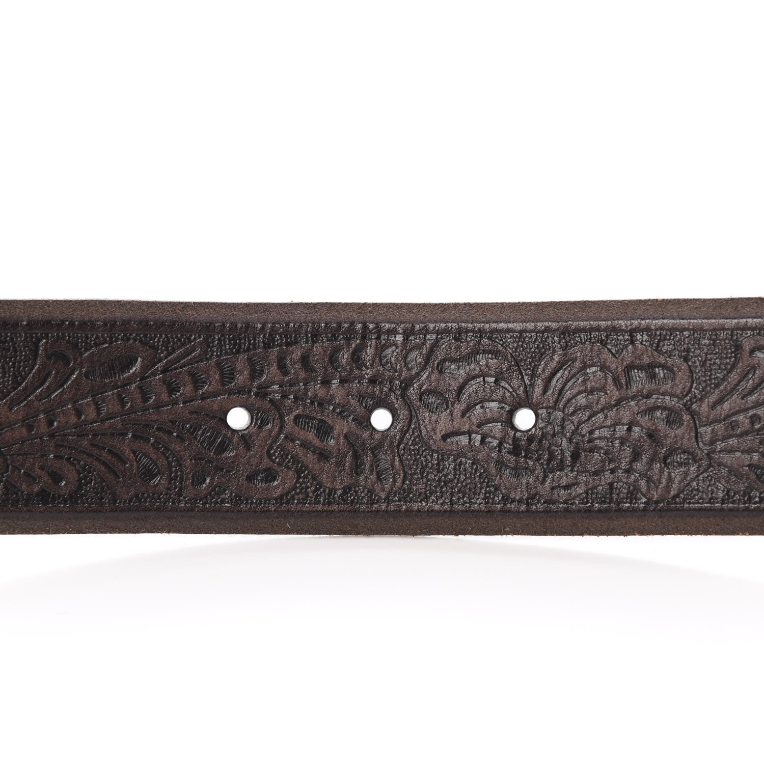 Gucci Calfskin Knurled Double G 40mm Belt 80 32 Testa di Moro 4 of 6