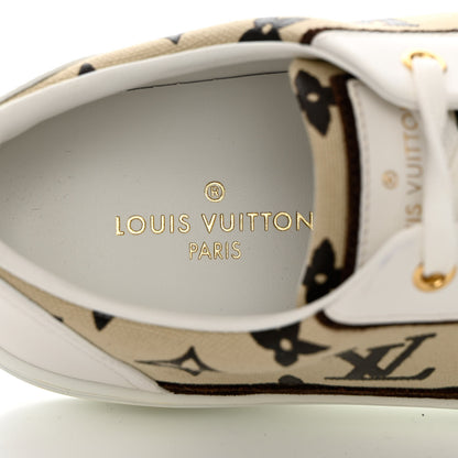 Louis Vuitton Calfskin Monogram Stellar Sneakers 37 Beige 7 of 11