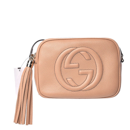 Gucci Pebbled Calfskin Small Soho Disco Bag Camelia 1 of 9