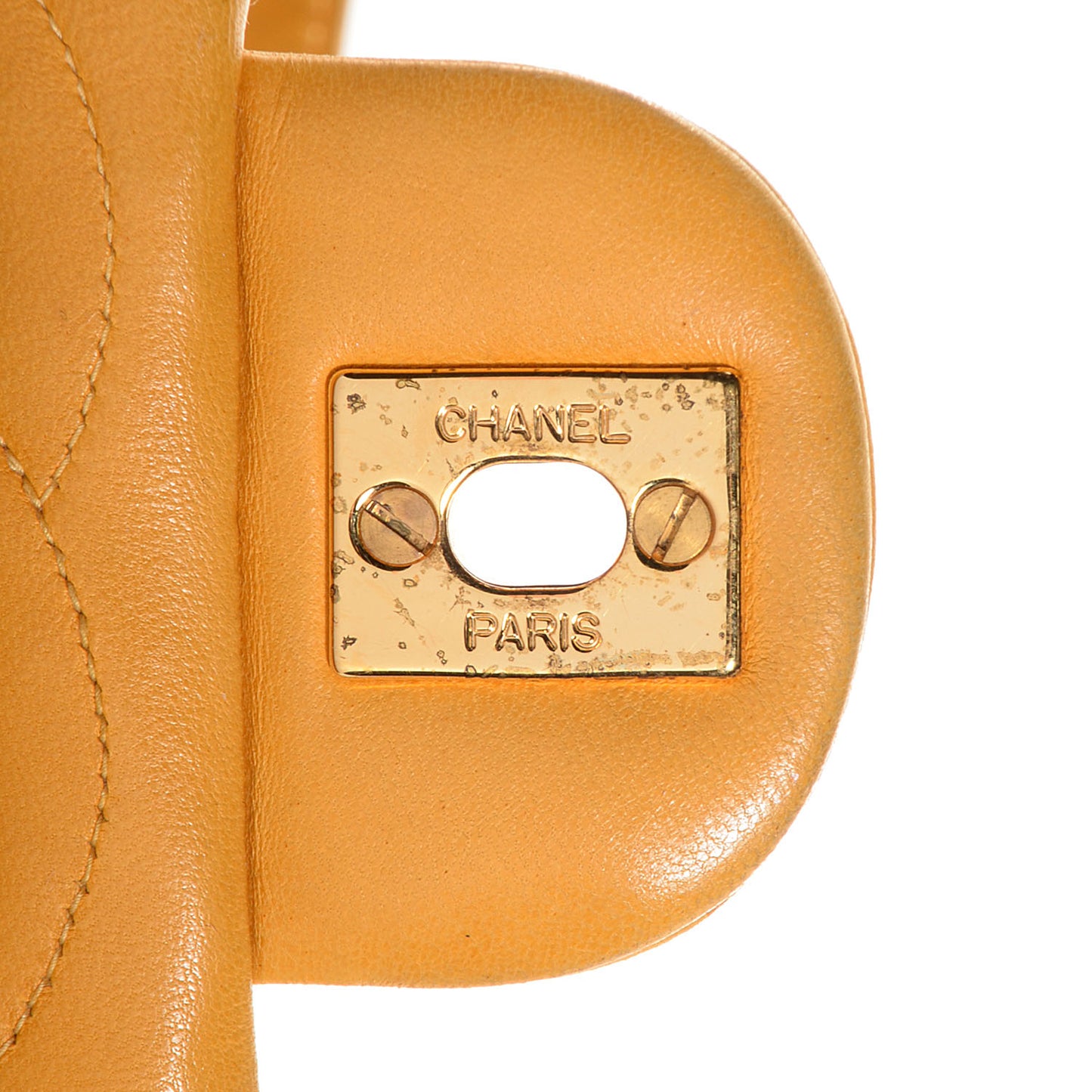 Lambskin Quilted Backpack Mango