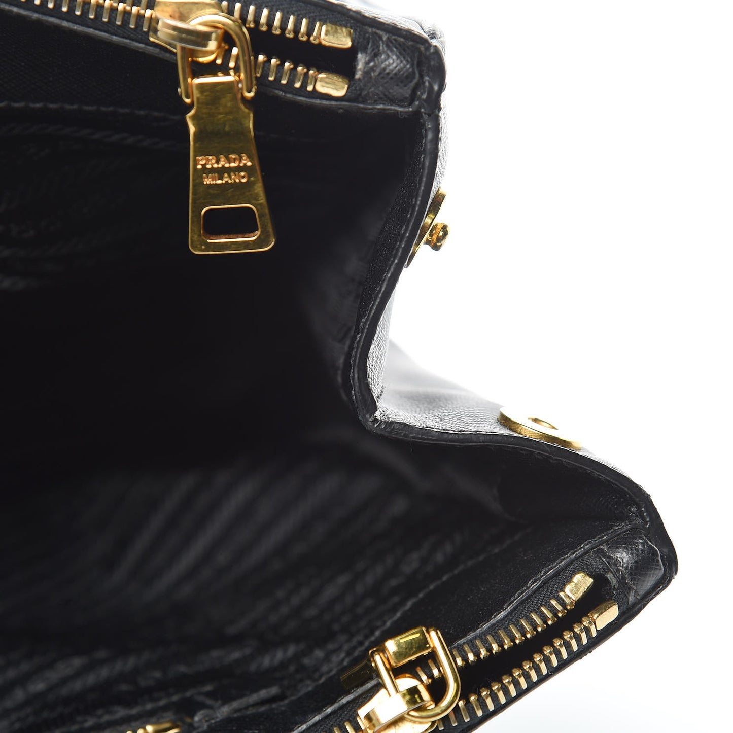 Saffiano Lux Extra Large Galleria Double Zip Tote Black