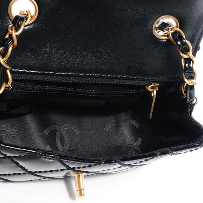 Chanel Patent Calfskin Quilted Mini Square Flap Black 5 of 8