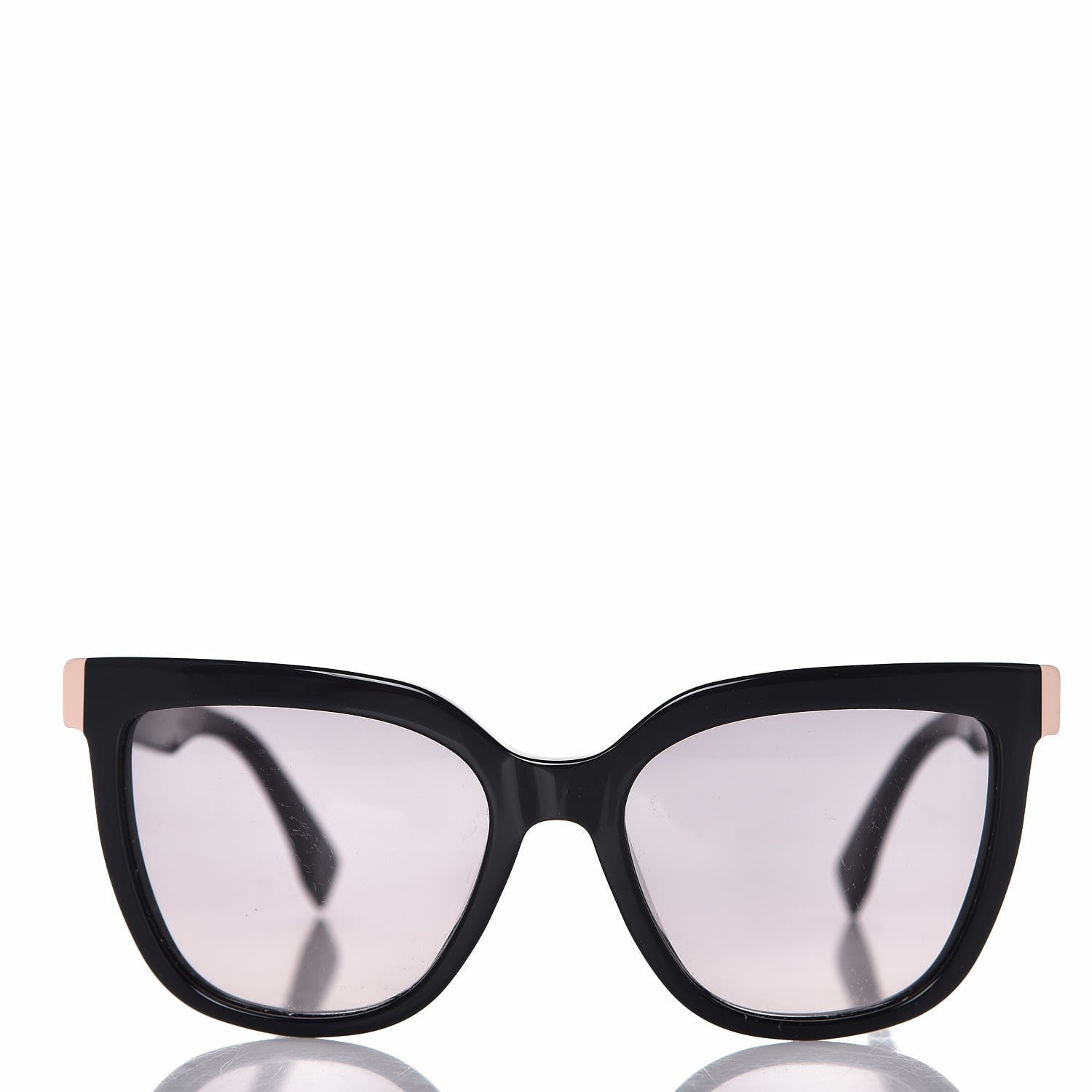 Fendi Oversized Fendista Sunglasses FF 0128/S Shiny Black 2 of 7