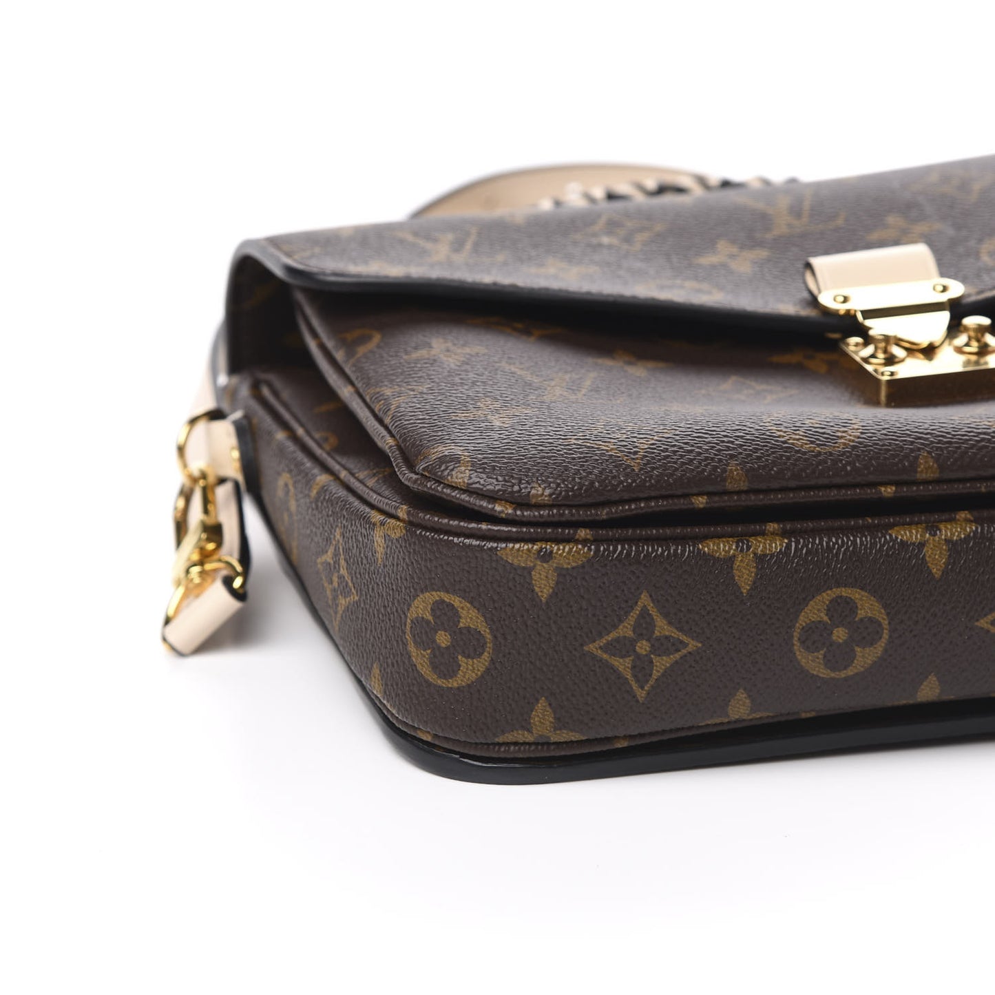 Monogram Braided Pochette Metis Creme Beige