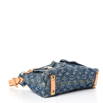 Louis Vuitton Monogram Denim Baggy PM Blue 4 of 9