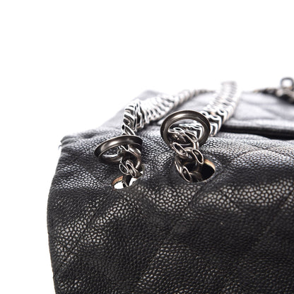 Chanel Washed Caviar Quilted 2.55 Reissue 227 Bijoux Chain Flap Black 12 of 16