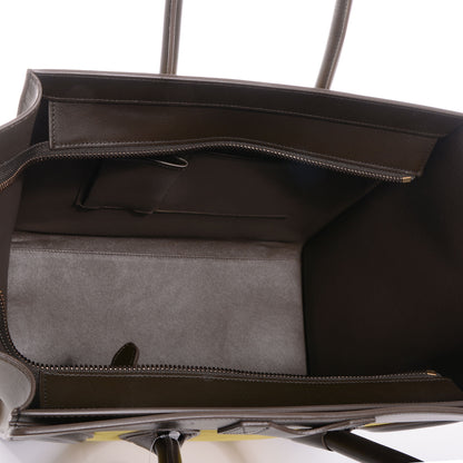 Celine Nubuck Calfskin Mini Tri-Color Luggage Chartreuse 8 of 10