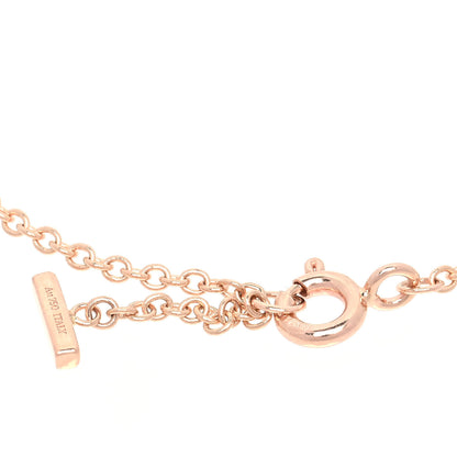 Tiffany 18K Rose Gold Diamond T Smile Bracelet 3 of 4