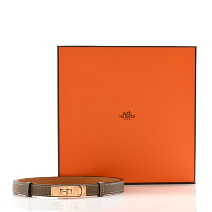 Hermes Epsom Kelly Belt Etoupe 5 of 5