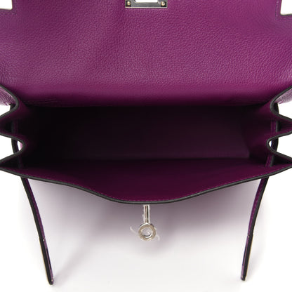 Hermes Evercolor Kelly Danse II Belt Bag Anemone 5 of 10