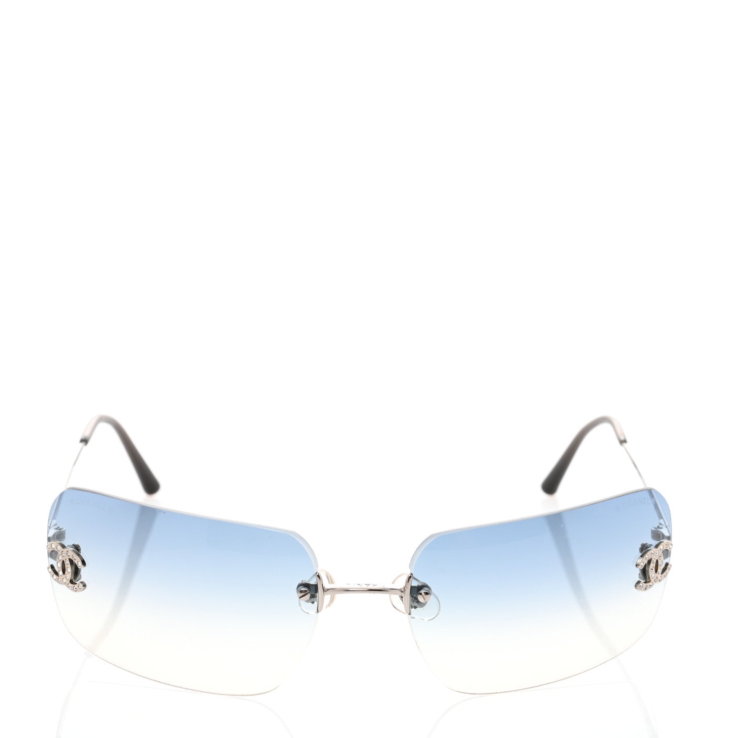 Chanel Metal Crystal CC Logo Sunglasses 4017-D 3 of 9