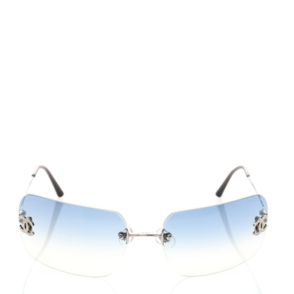 Chanel Metal Crystal CC Logo Sunglasses 4017-D 3 of 9