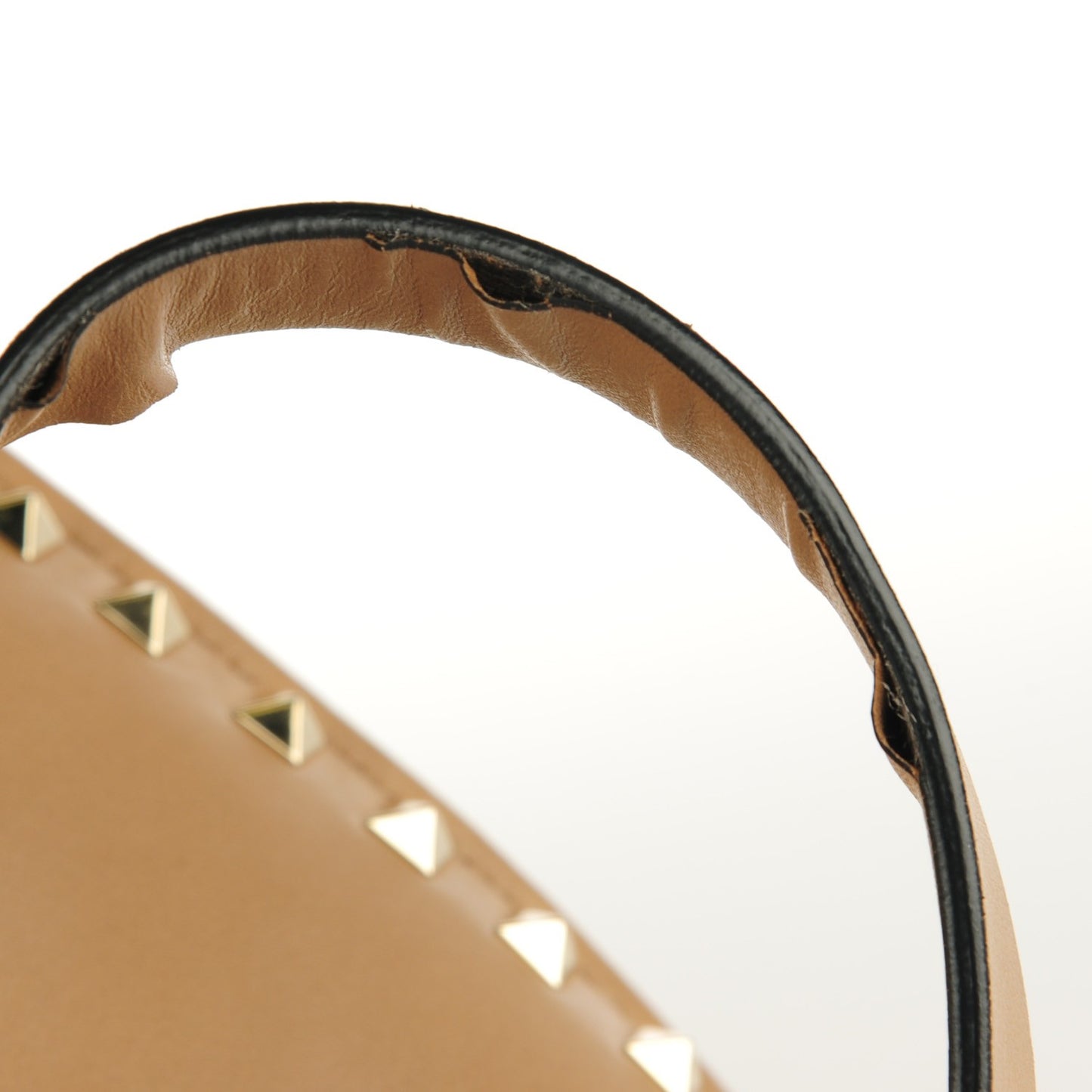 Nappa Large Rockstud Soft Tote Taupe