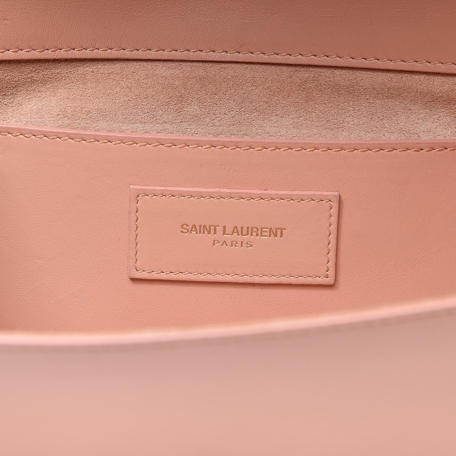 Saint Laurent Grain De Poudre Classic Monogram Cassandre Clutch Blush 6 of 9