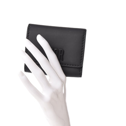 Christian Dior Ultra Matte Calfskin Medium Wallet Black 2 of 8