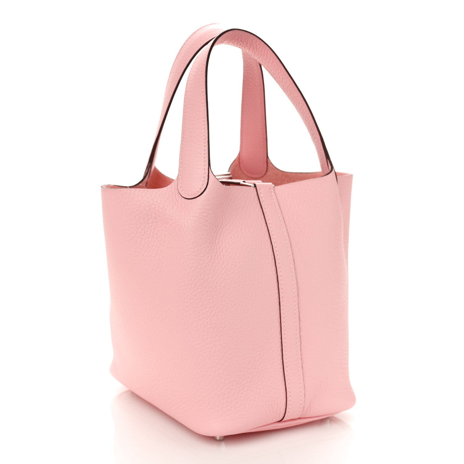Hermes Taurillon Clemence Picotin Lock 18 PM Rose Sakura 2 of 10