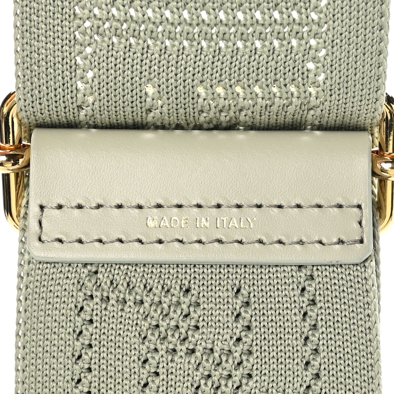 Fendi Canvas Calfskin FF Adjustable Strap You Green Tea 4 of 4