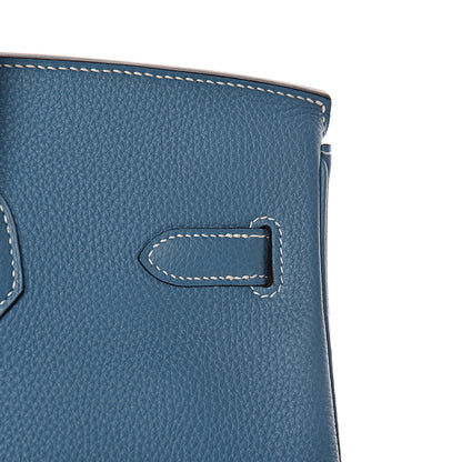 Hermes Togo Birkin 35 Blue Jean 30 of 36