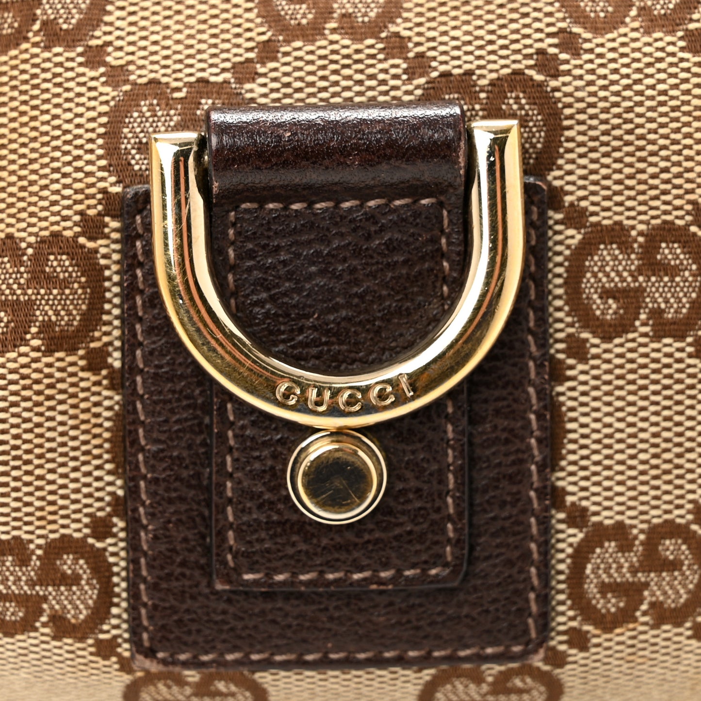 Monogram D Ring Abbey Pochette Brown