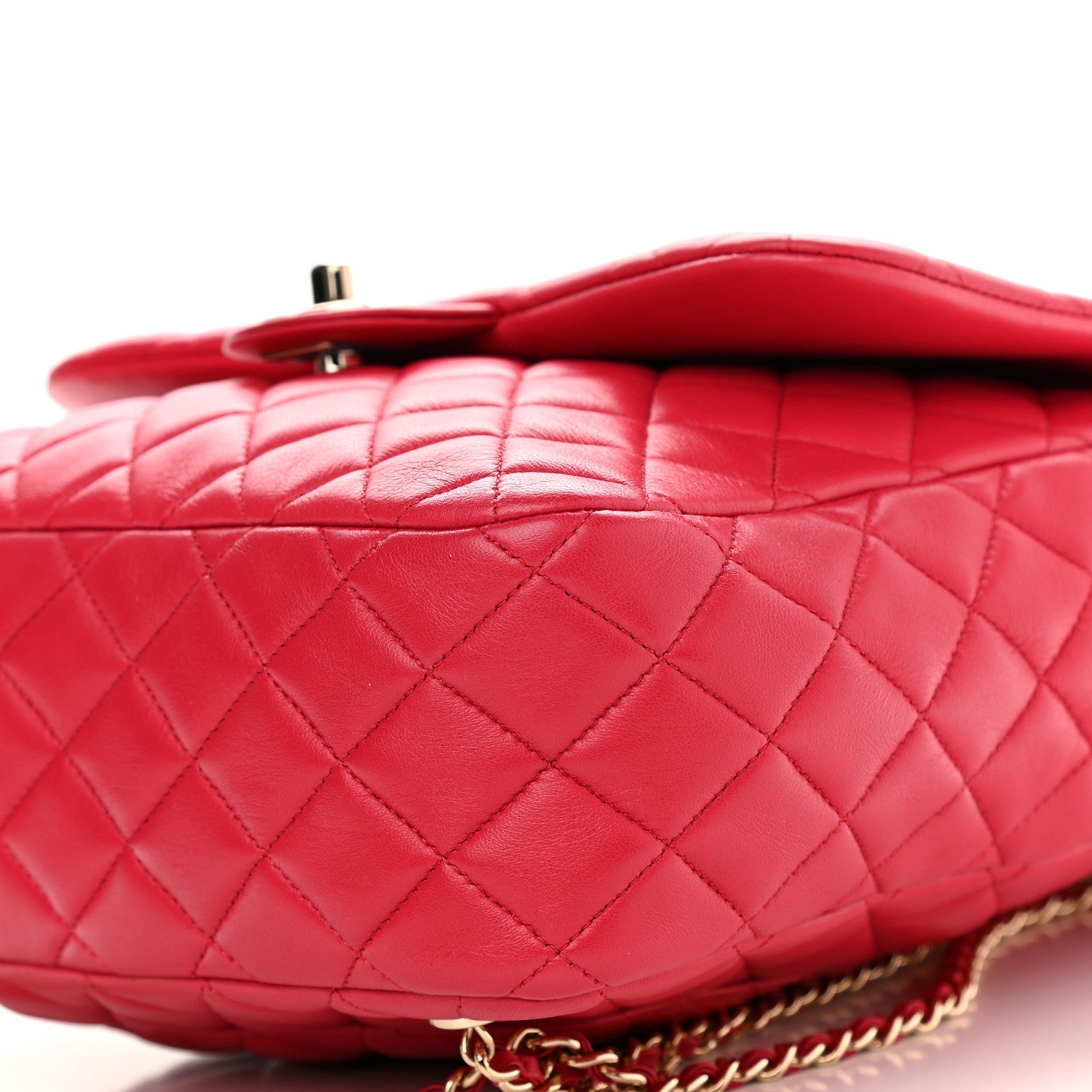 Chanel Lambskin Quilted Large In Seoul Backpack Red 8 of 9