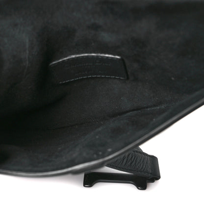 Christian Dior Ultra Matte Calfskin Saddle Belt Bag Black 5 of 9