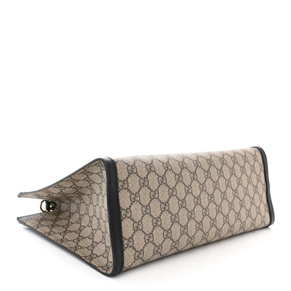 Gucci GG Supreme Monogram Medium Padlock Tote Black 4 of 11