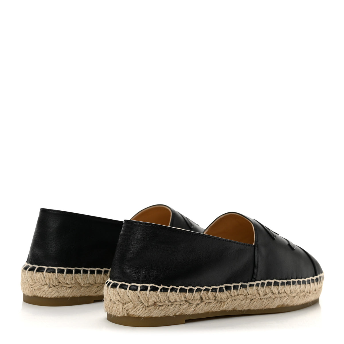 Chanel Lambskin CC Espadrilles 39 Black 5 of 11